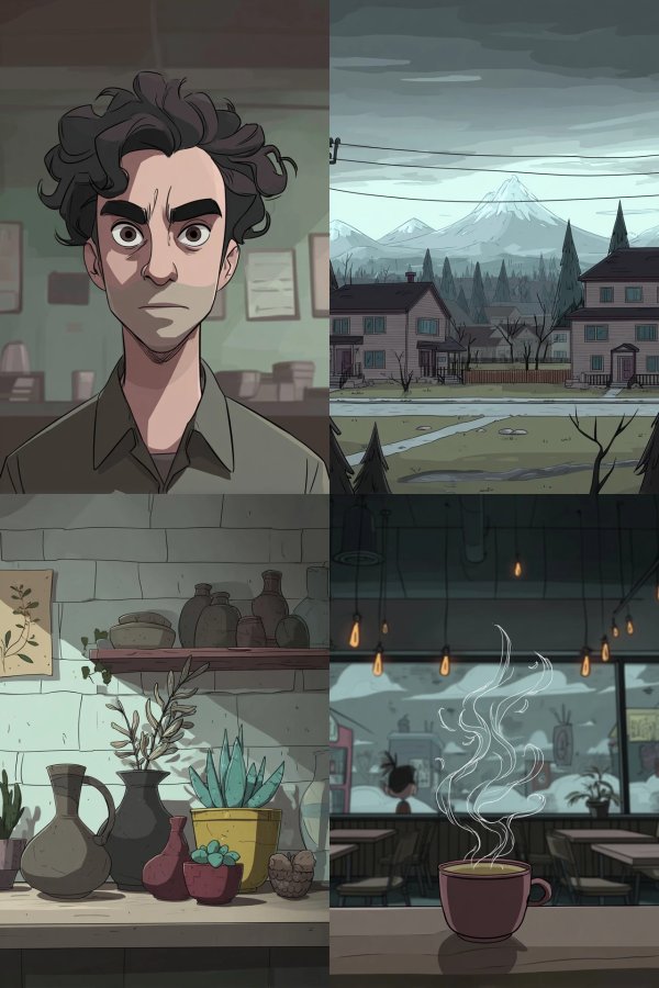 Moody Animated Portrait