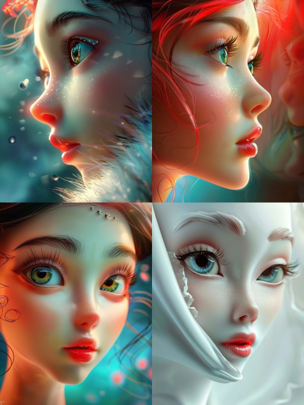 Ethereal Portraits of Dreamy Gazes