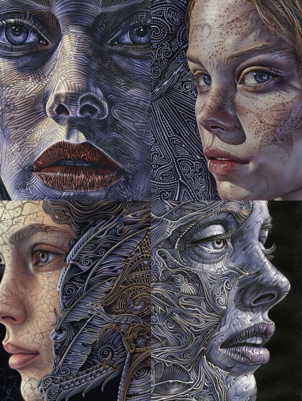 Etched Ethereal Visage