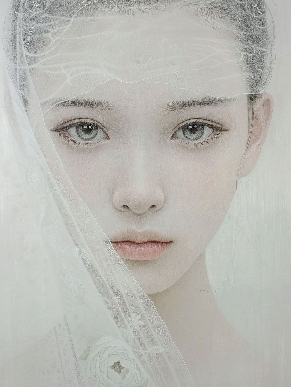 Ethereal Gaze in Soft Light