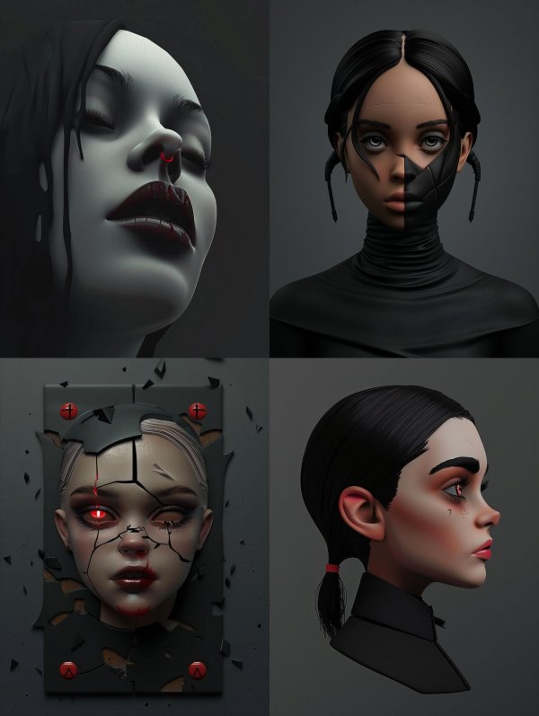 Dark Ethereal Gothic Portrait