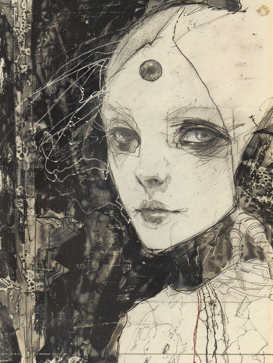 Haunting Ink Ethereal Portrait