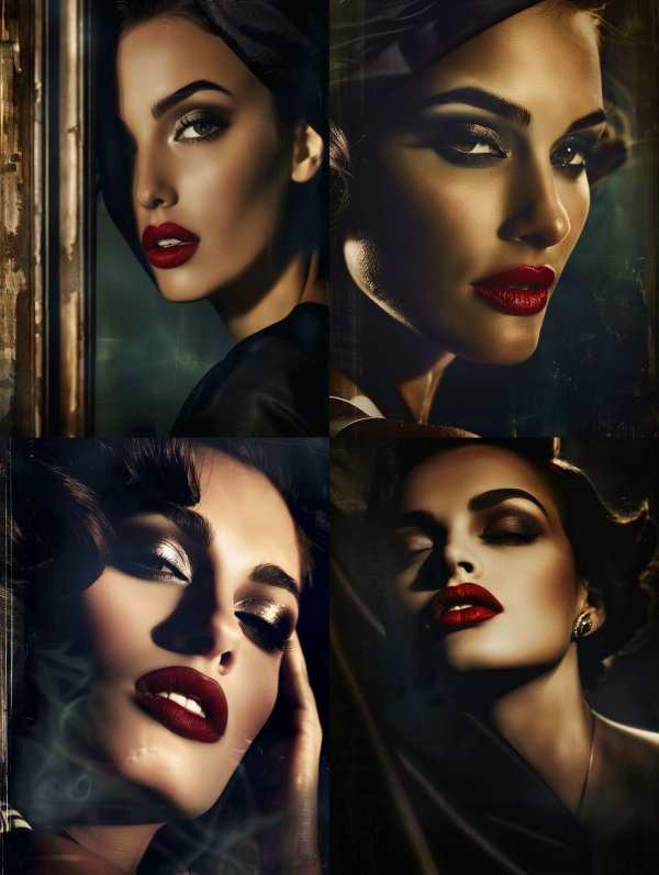 Crimson Noir Elegance