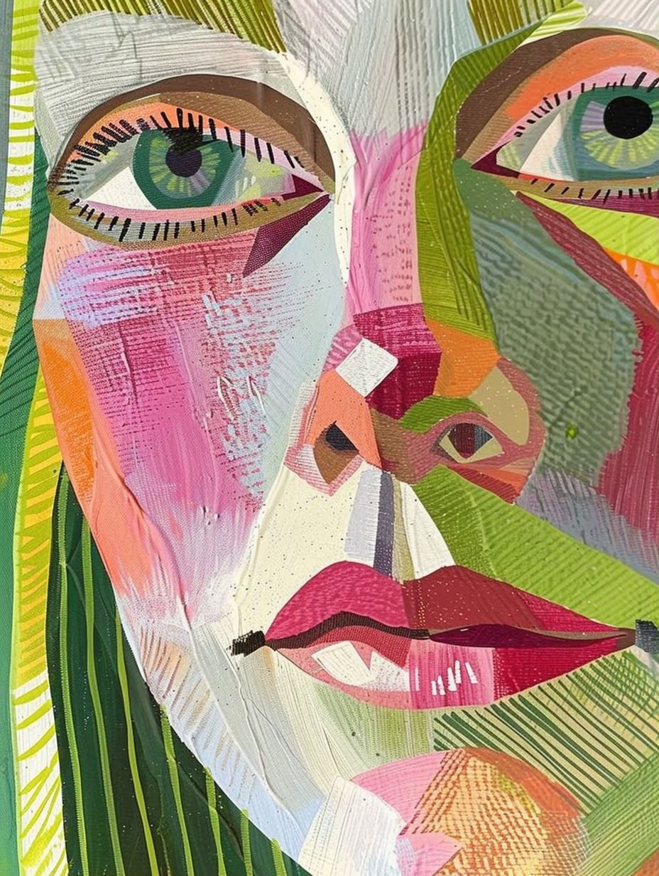 Prismatic Fragment Portrait