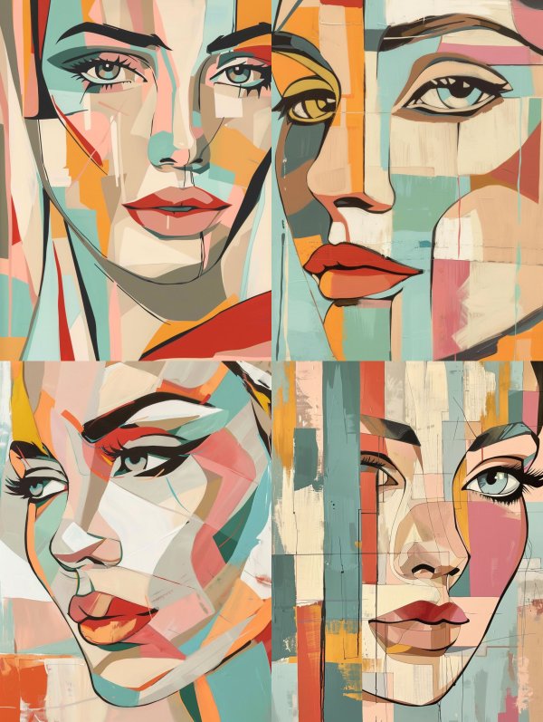 Fragmented Prism Portrait Study