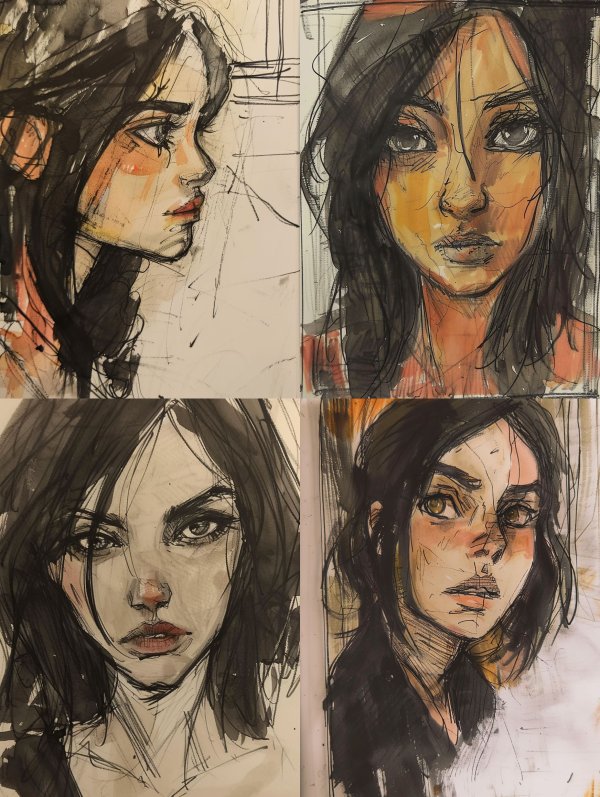 Ink and Ember Portrait