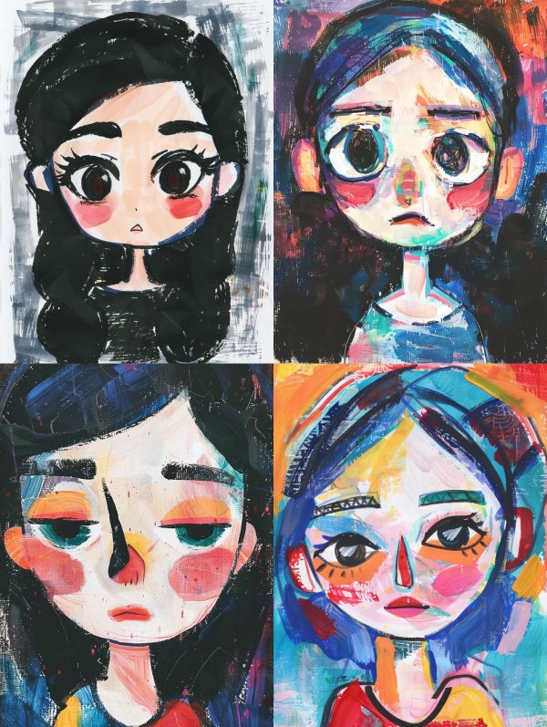 Ink Blush Portrait