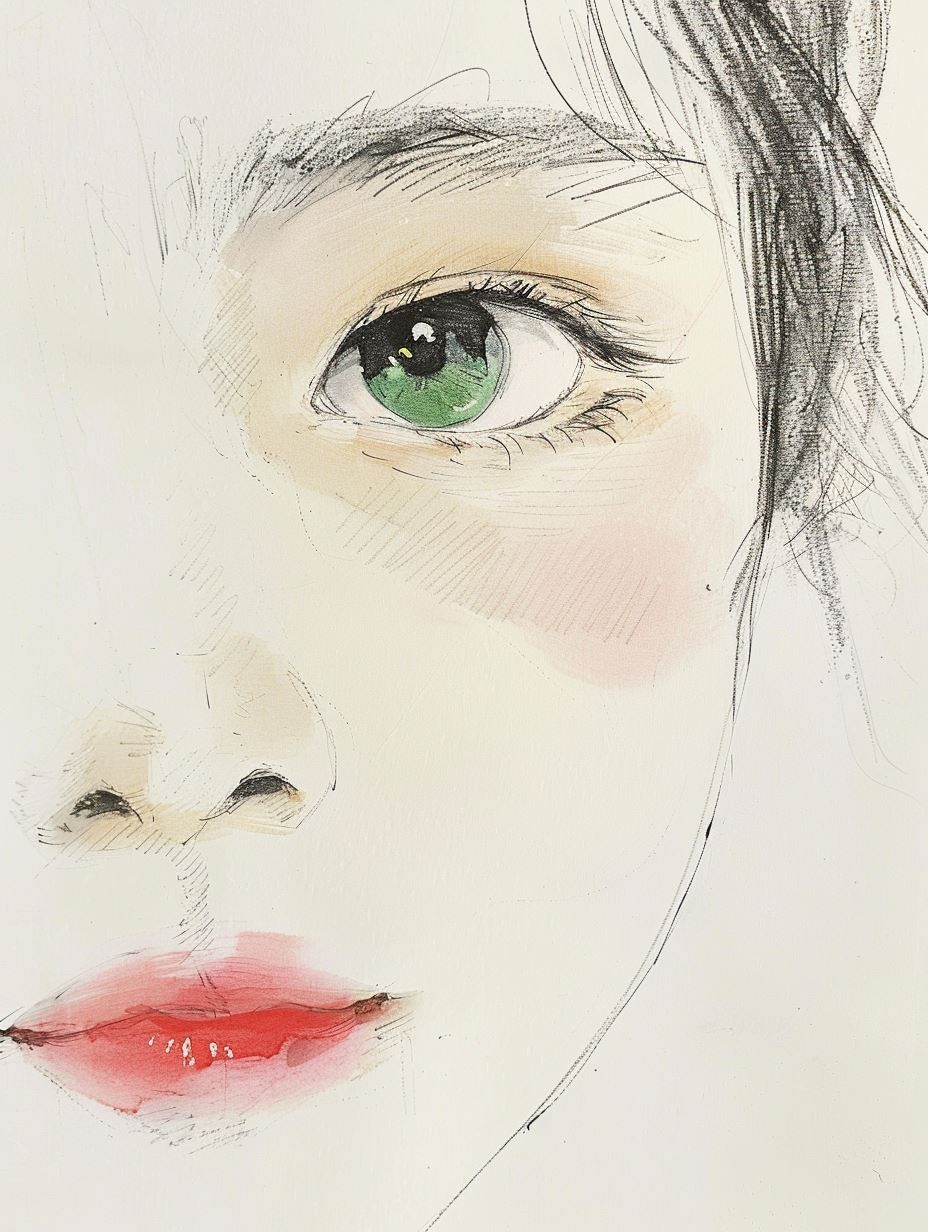 Ethereal Watercolor Muse