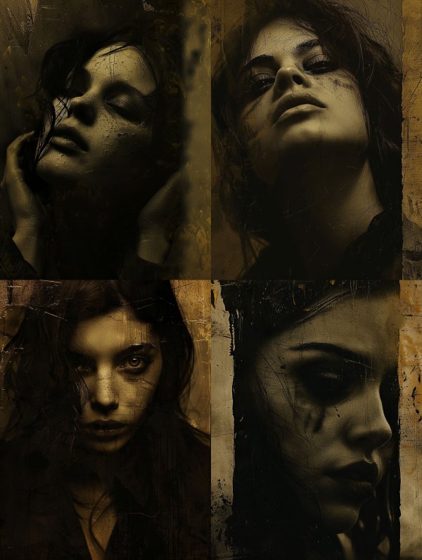 Golden Shadows of Ethereal Sorrow
