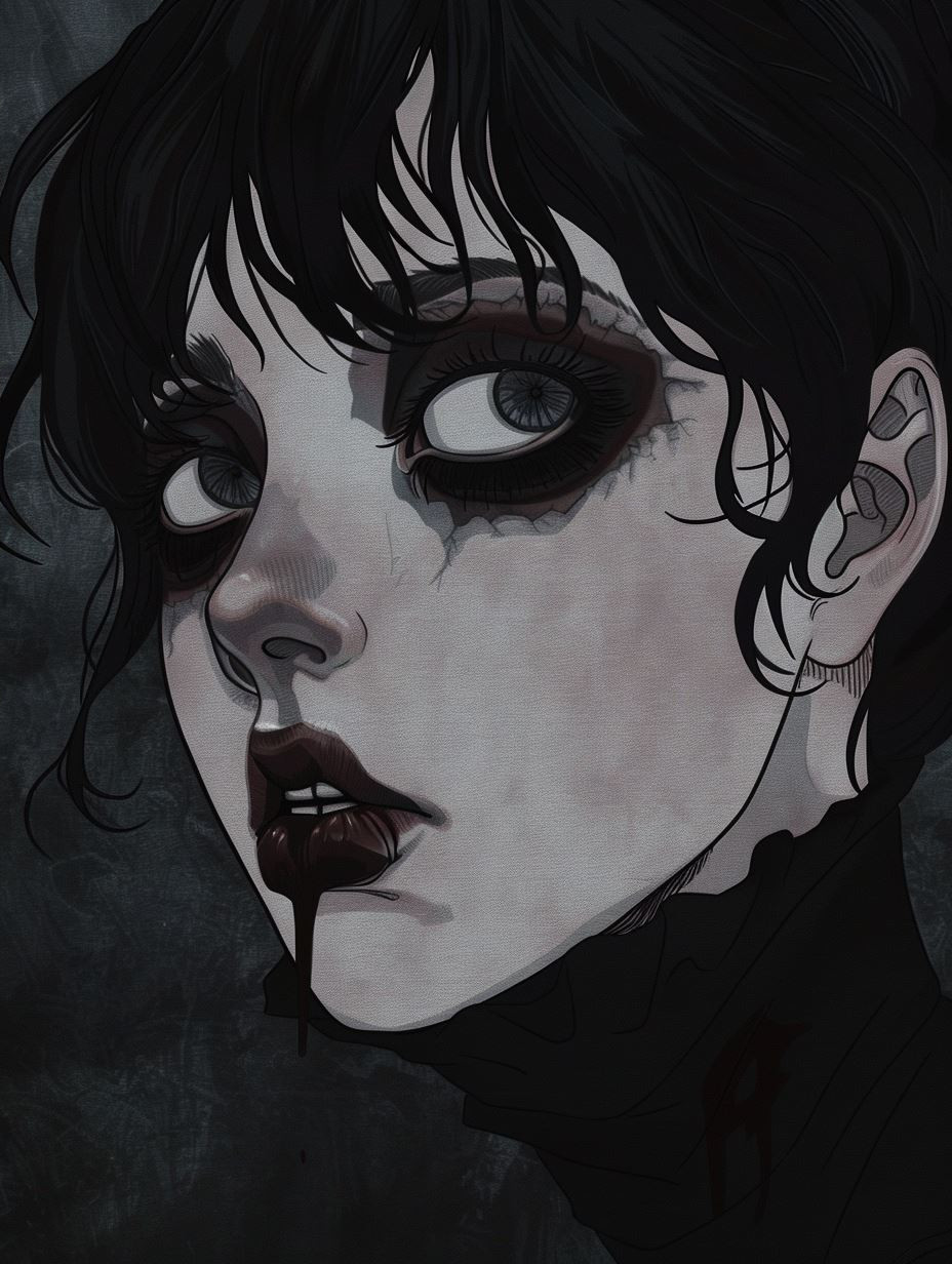 Melancholy Gothic Portrait Study