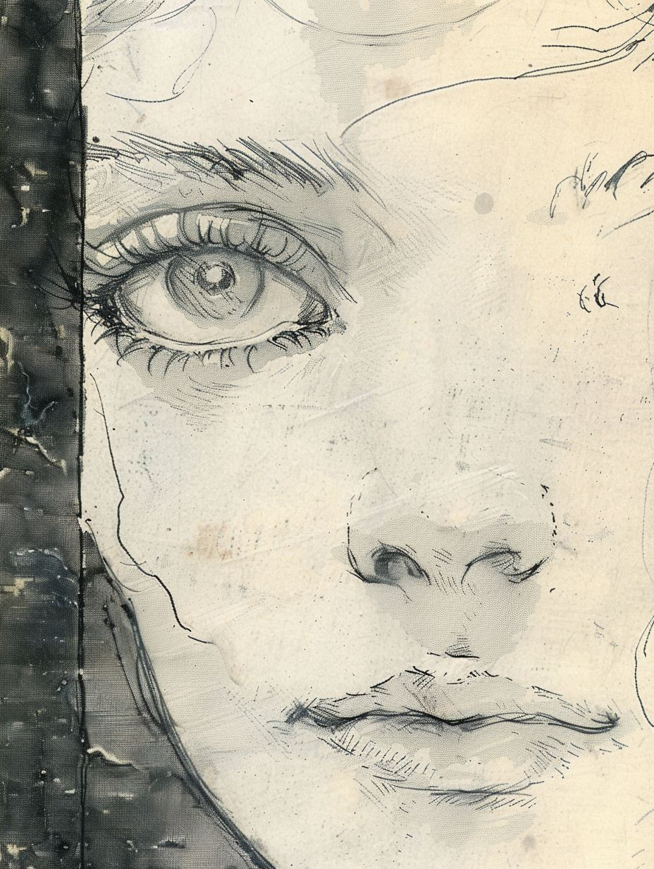 Haunting Ink Ethereal Portrait