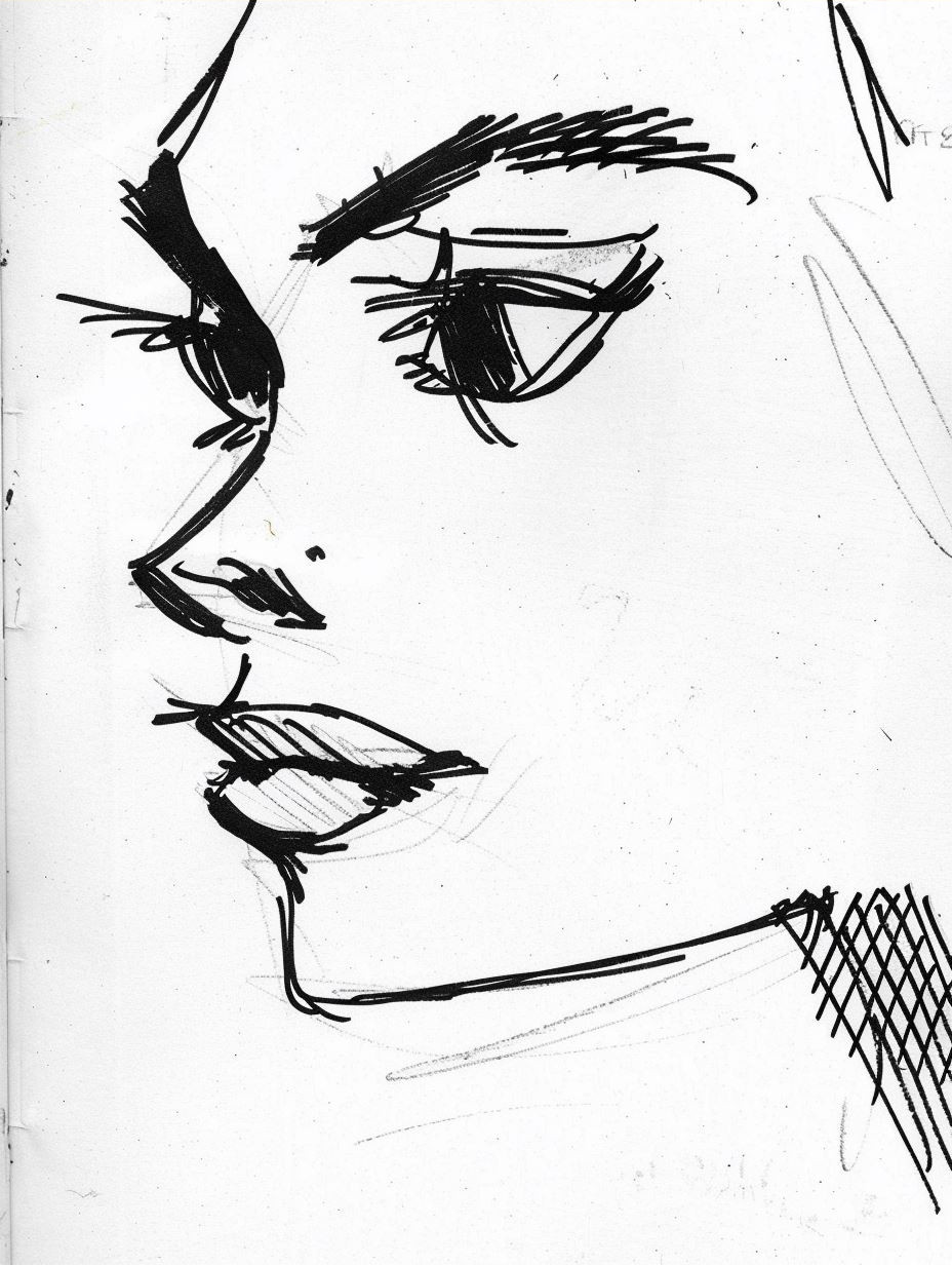 Chaotic Ink Portrait Study