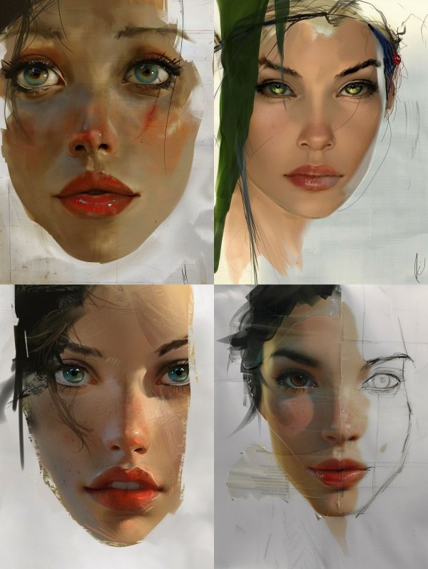 Ethereal Digital Portrait Study