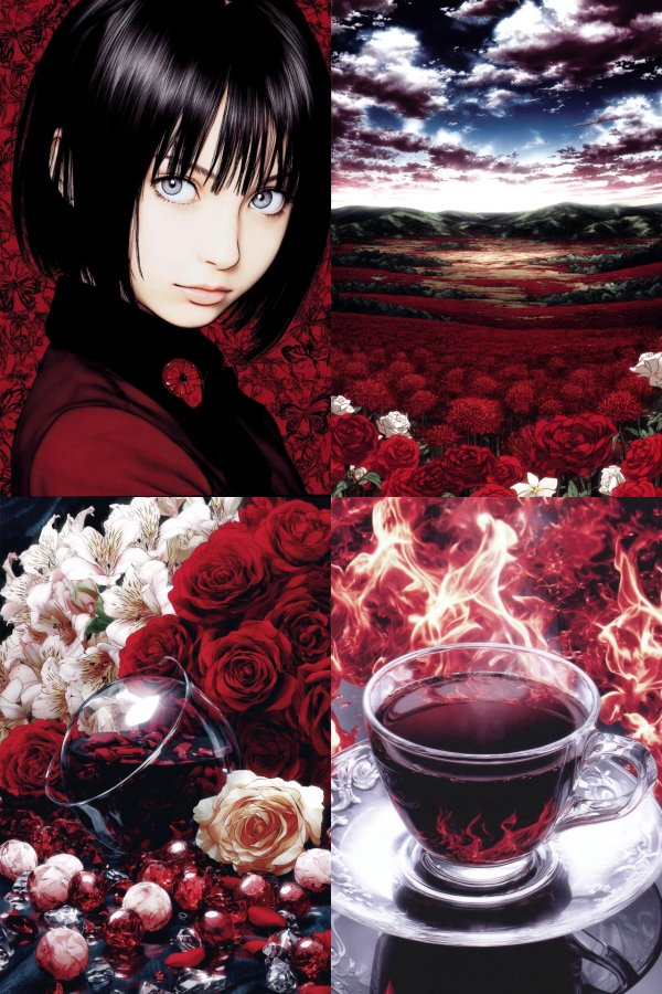 Crimson Gothic Elegance