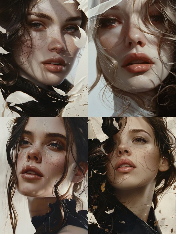 Ethereal Gaze in Golden Light