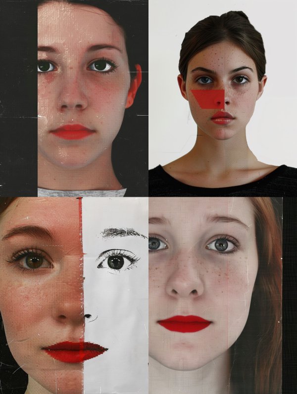 Glitchy Analog Portrait Study