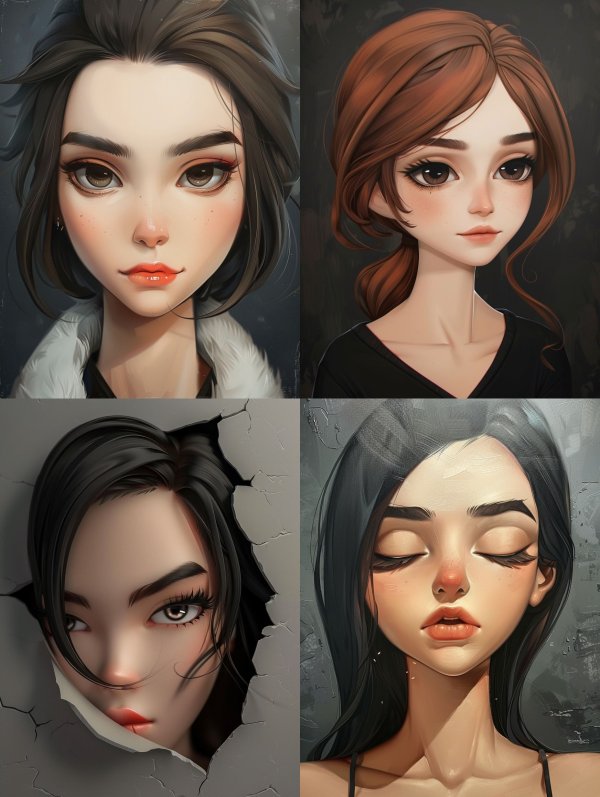 Ethereal Digital Portrait Study