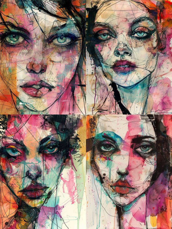Abstract Prism Portrait
