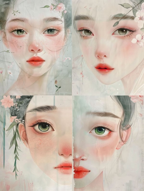 Ethereal Bloom Soft Portrait