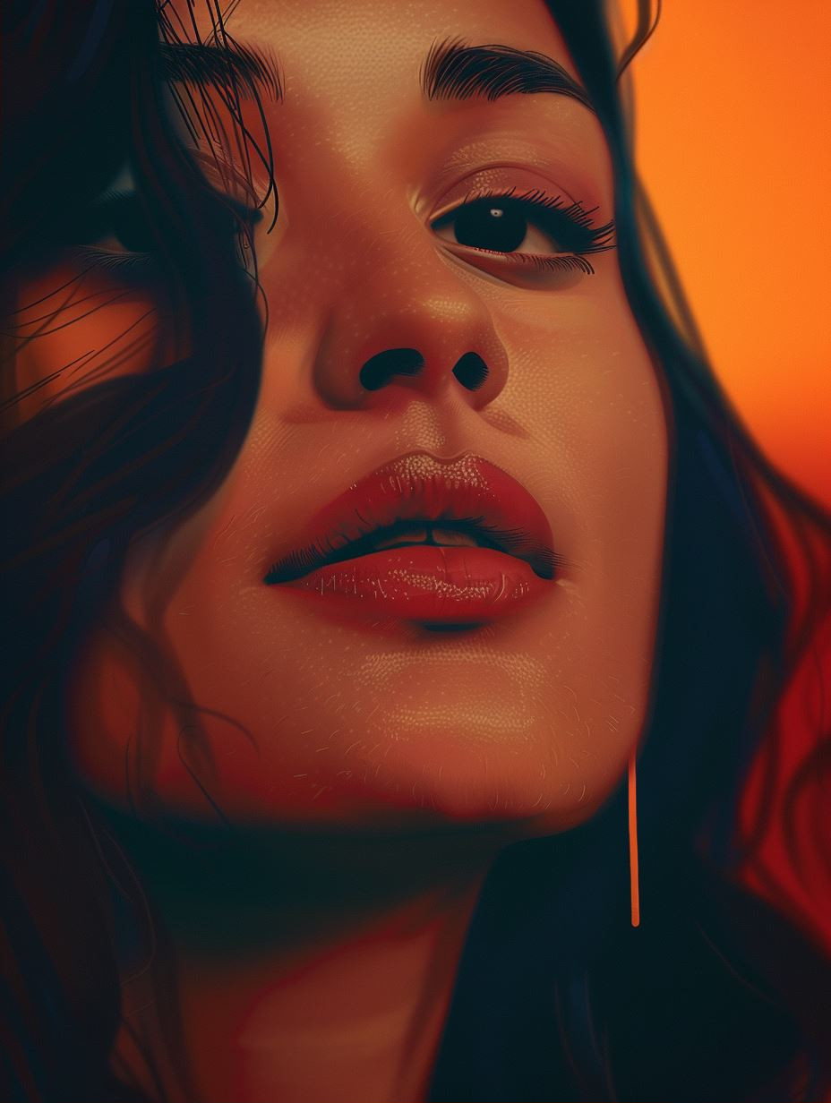 Golden Hour Freckled Portrait