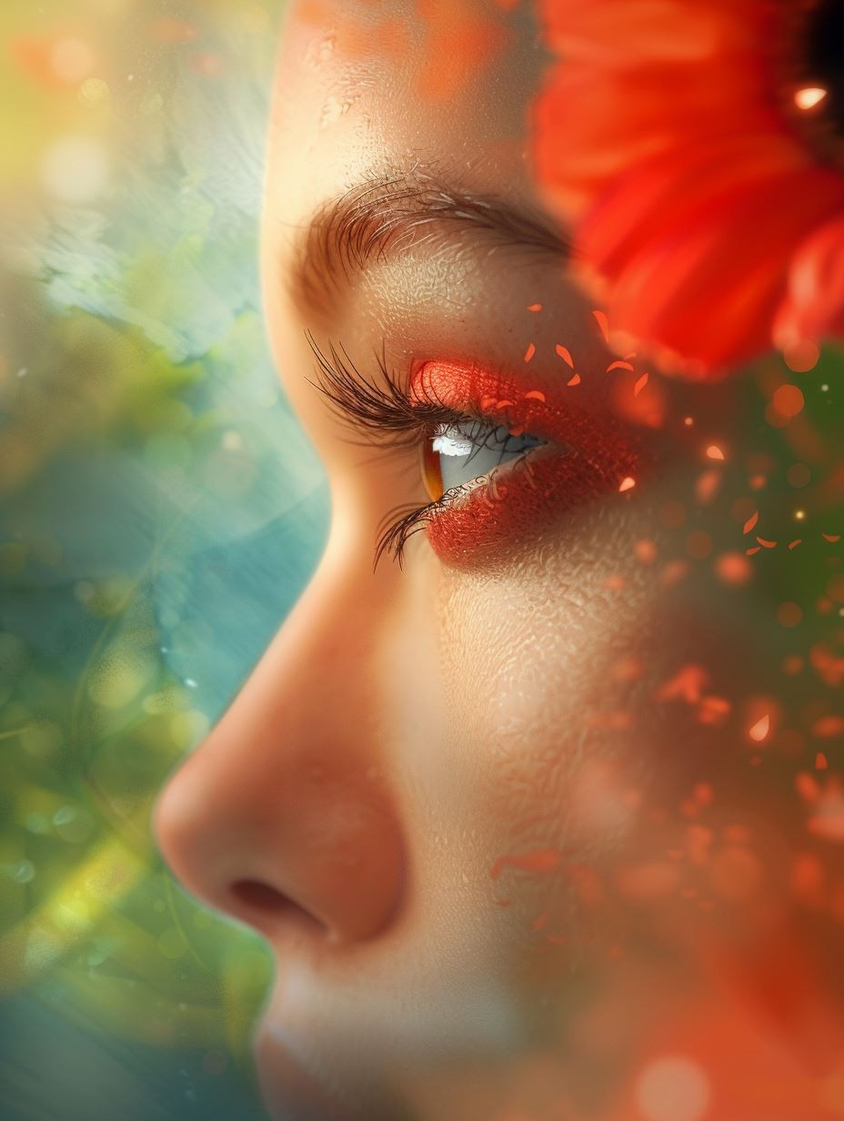 Floral Gaze in Ethereal Light