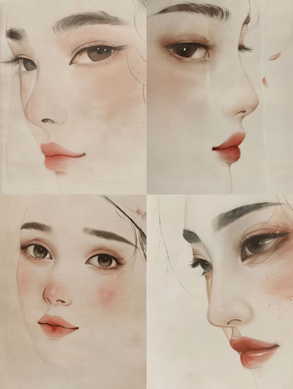 Ethereal Soft Charcoal Portrait