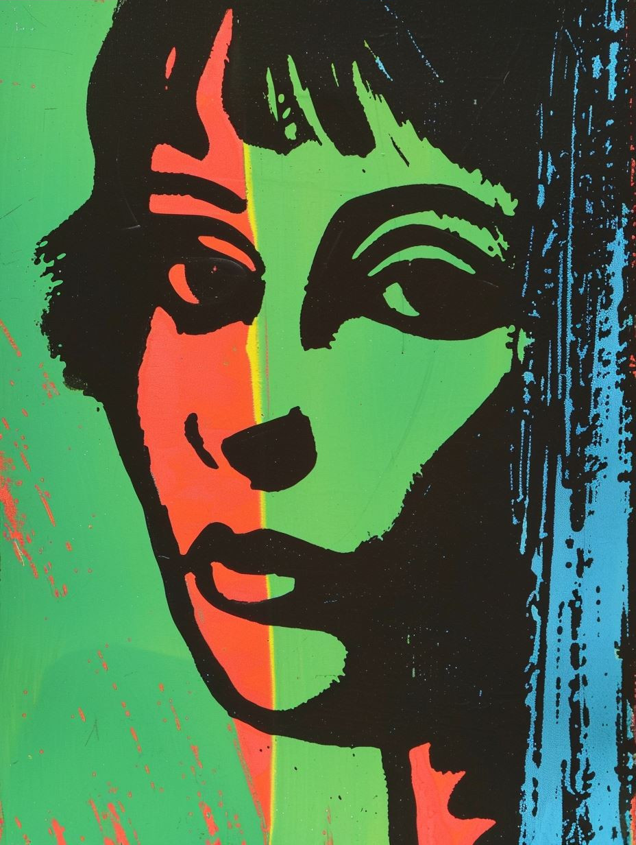 Neon Pop Art Portrait