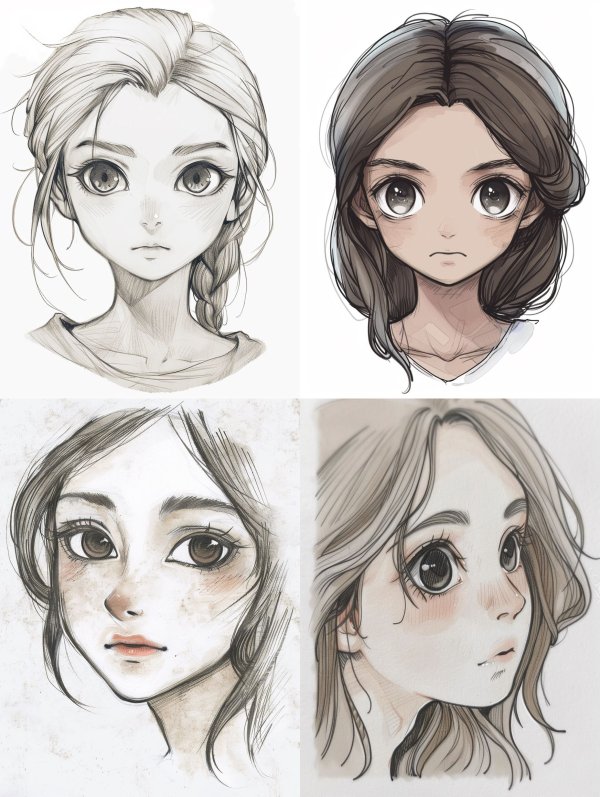Ethereal Graphite Portrait Study
