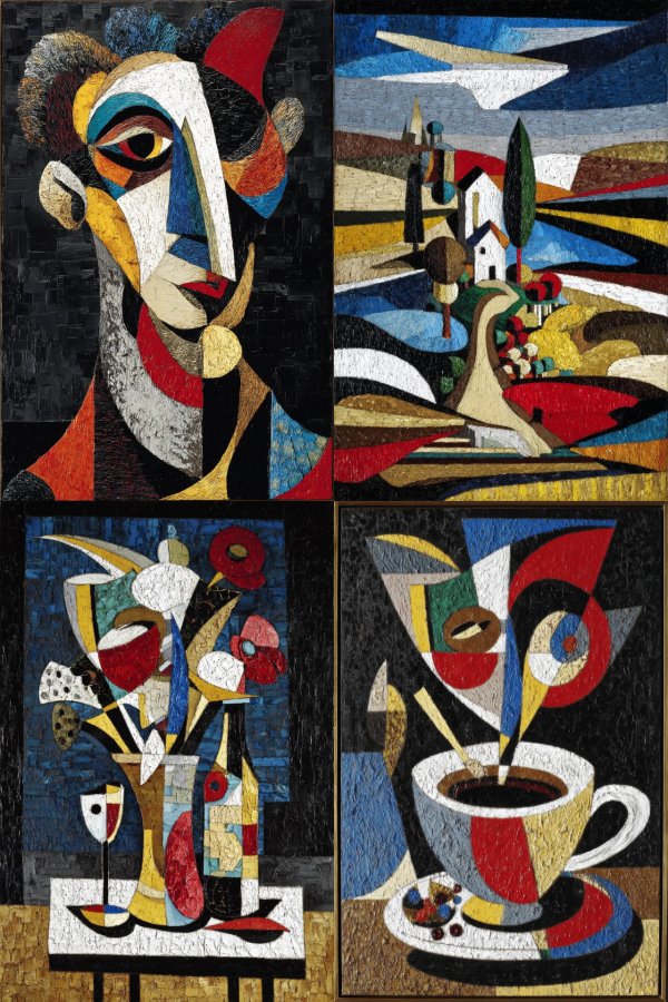 Cubist Fragmented Soul