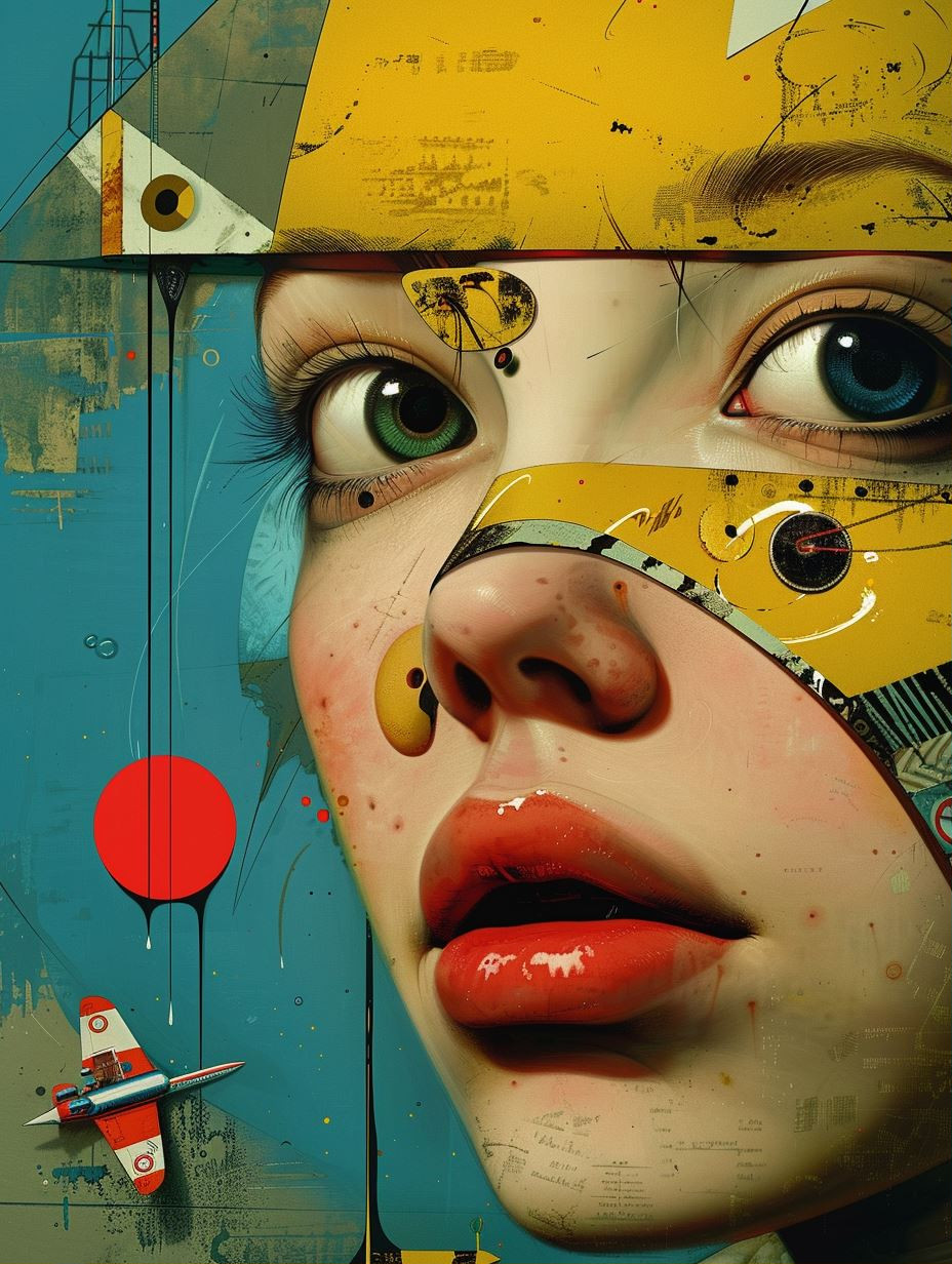 Fragmented Surrealist Digital Collage