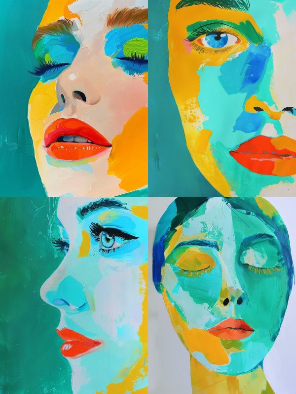 Vibrant Palette Portrait