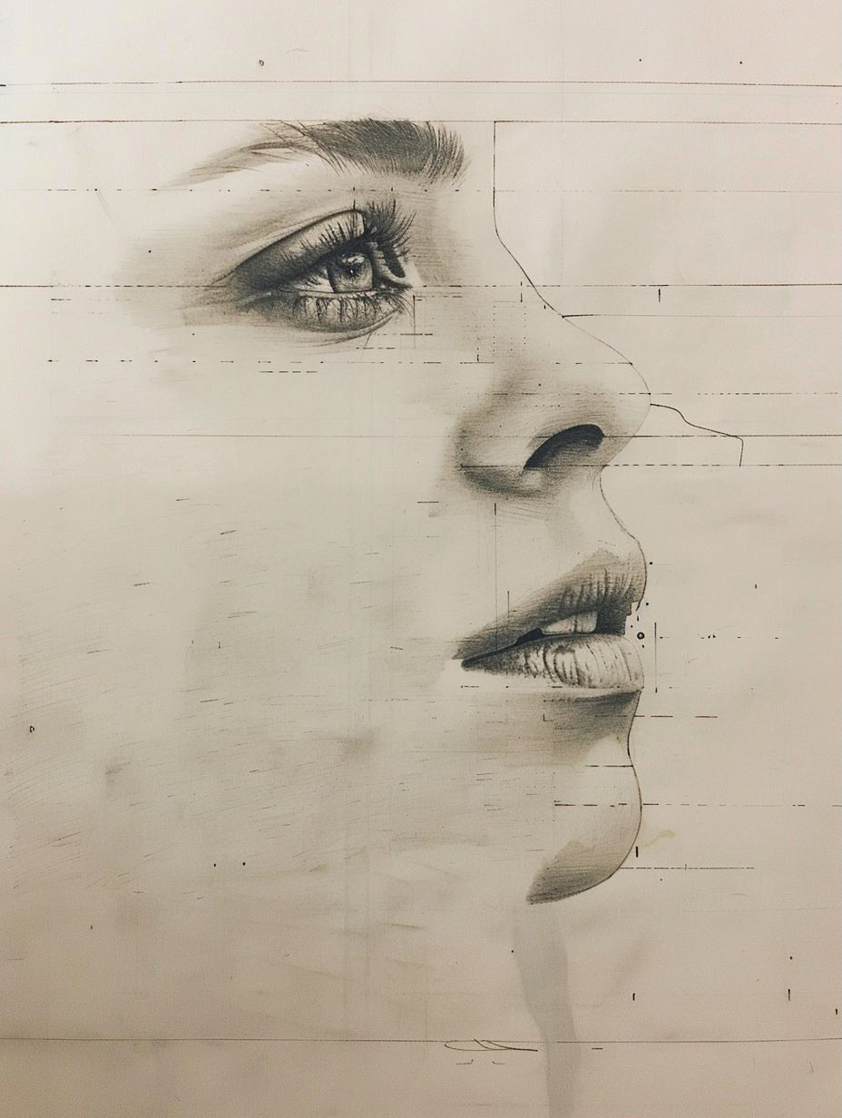 Pencil Portrait Study - Image 3