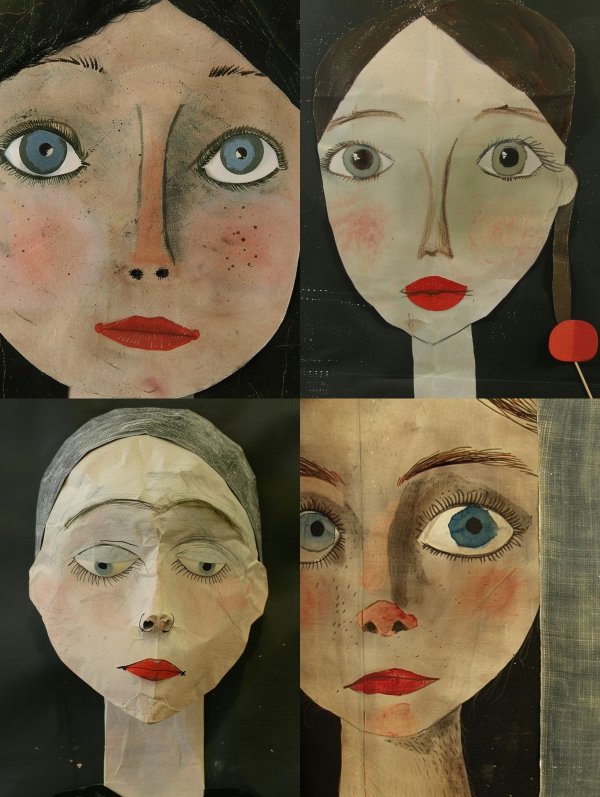 Vintage Paper Portrait
