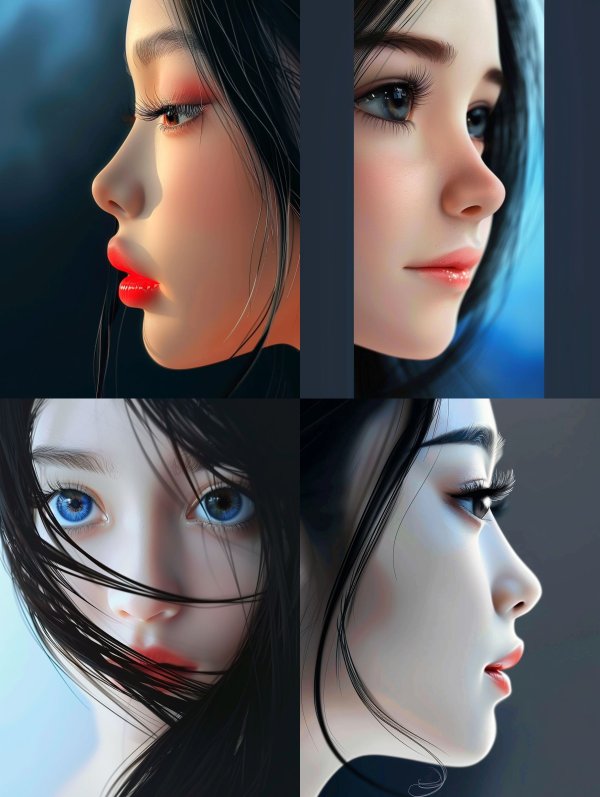 Crimson Glow Portrait