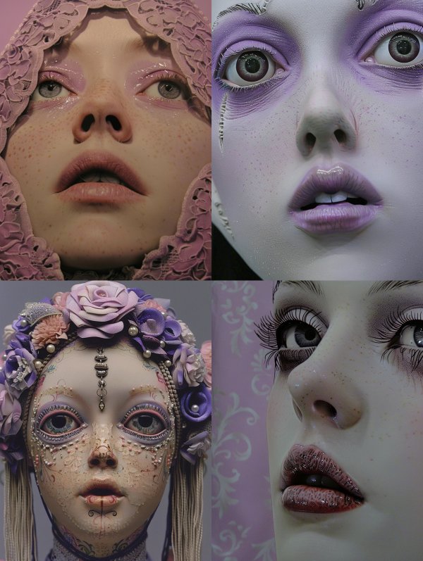 Ethereal Lavender Lace Portrait