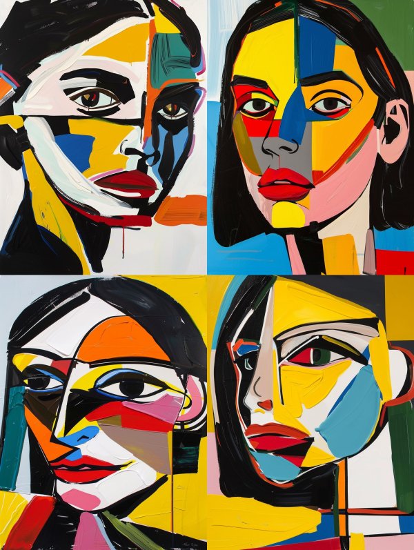 Fragmented Prism Portrait Study