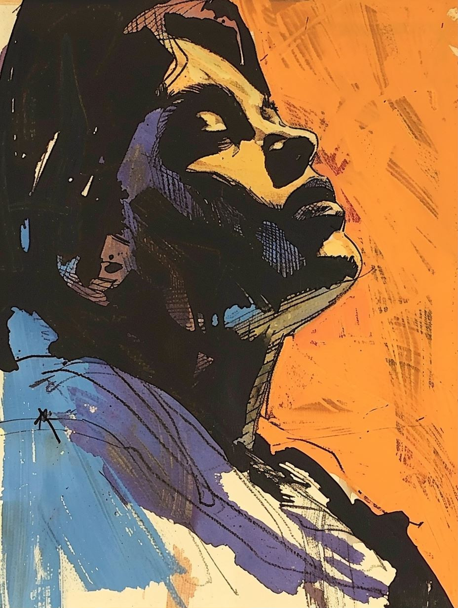 Vibrant Shadow Portrait