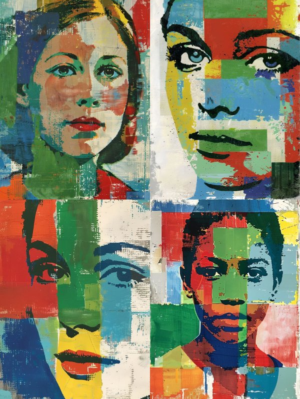 Fragmented Prism Portrait Study