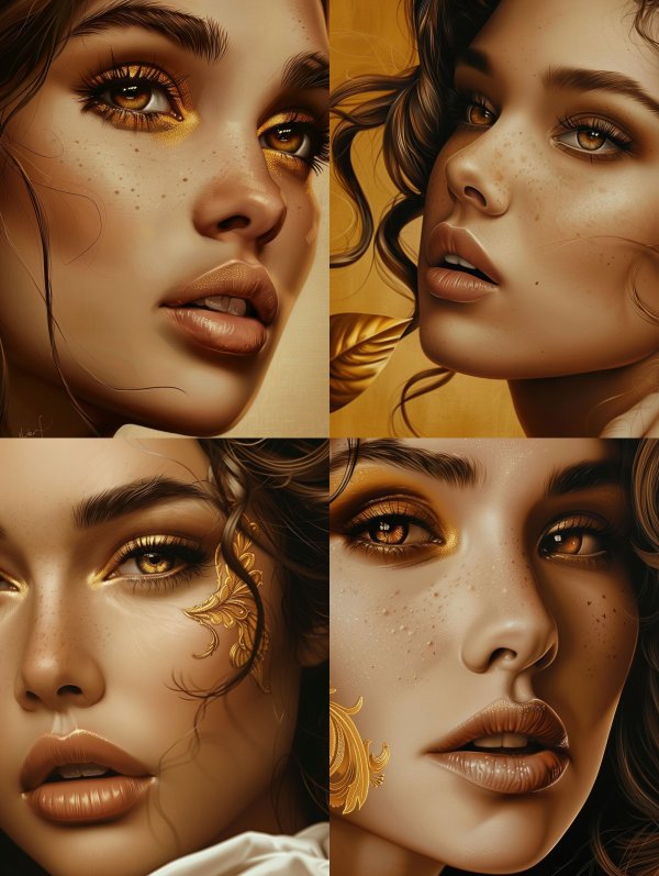 Golden Gaze Elegance