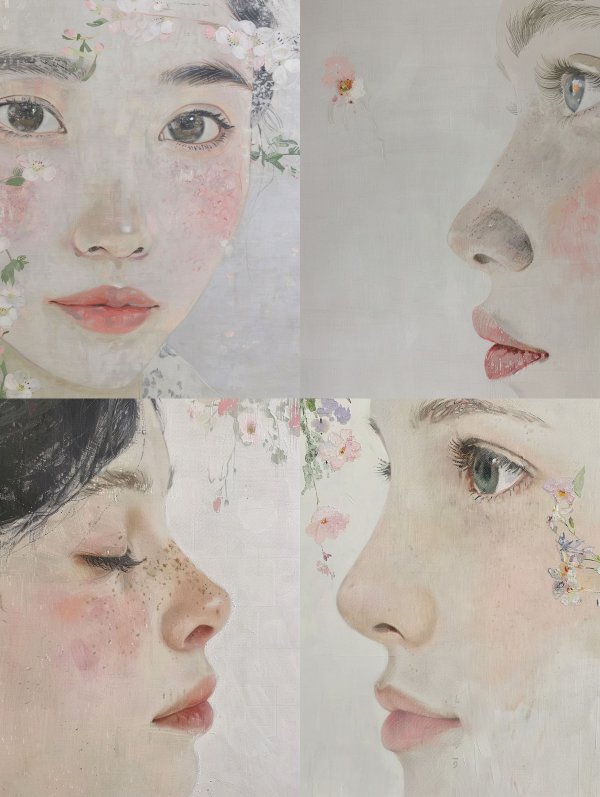 Ethereal Bloom Portrait Study