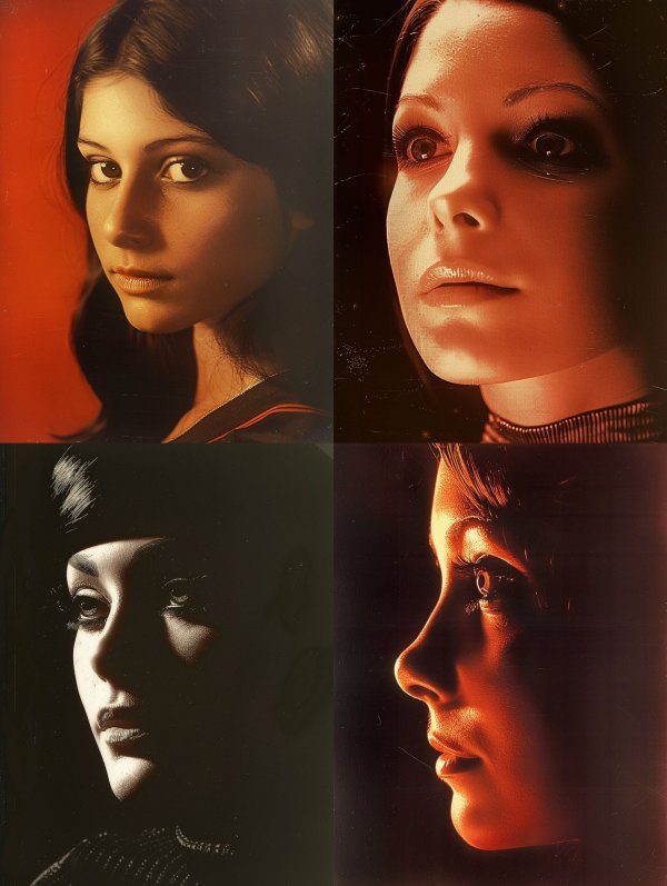 Amber Glow Cinematic Portrait