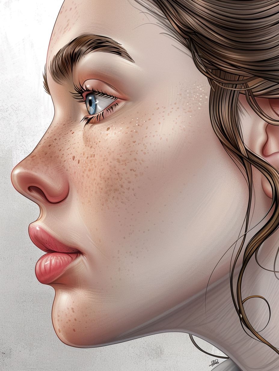 Sun Kissed Digital Portrait - Image 1
