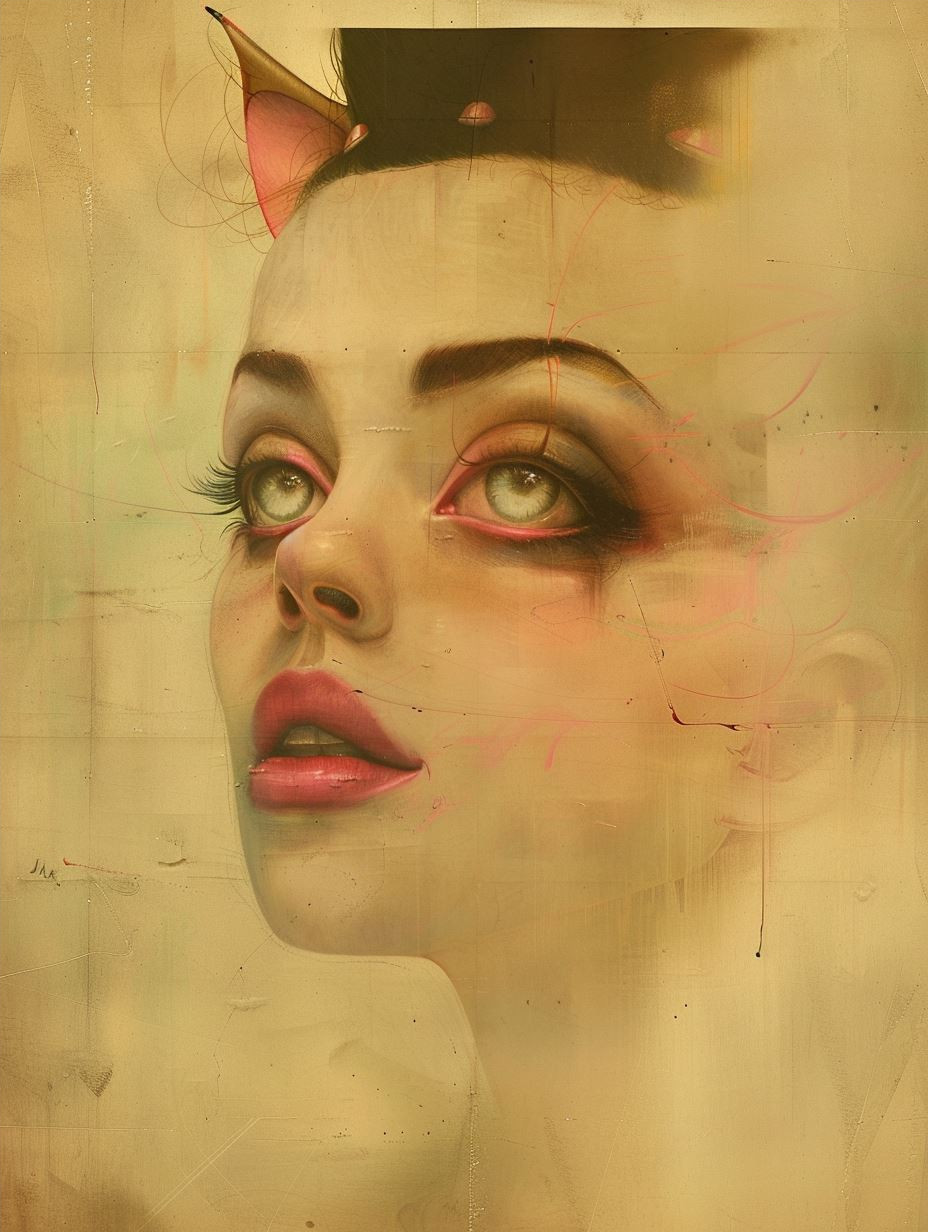 Weathered Ethereal Portrait Study