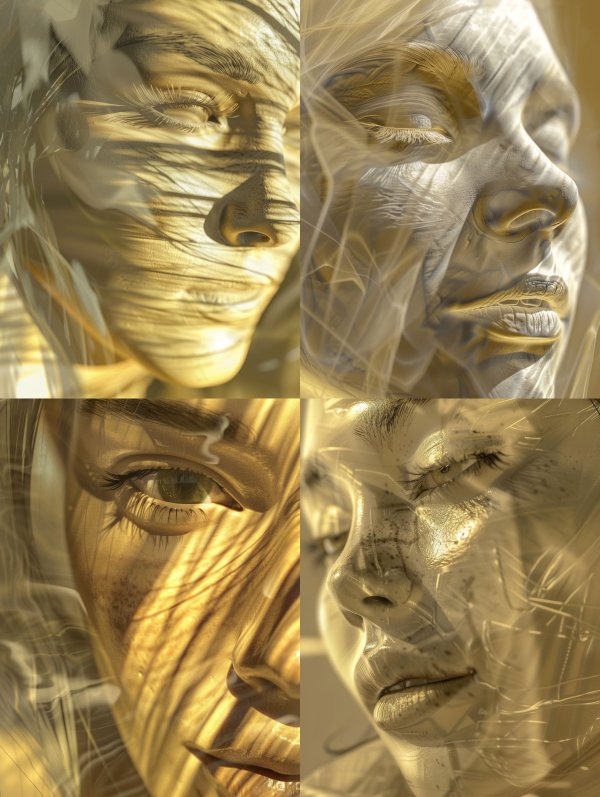 Golden Ethereal Visage