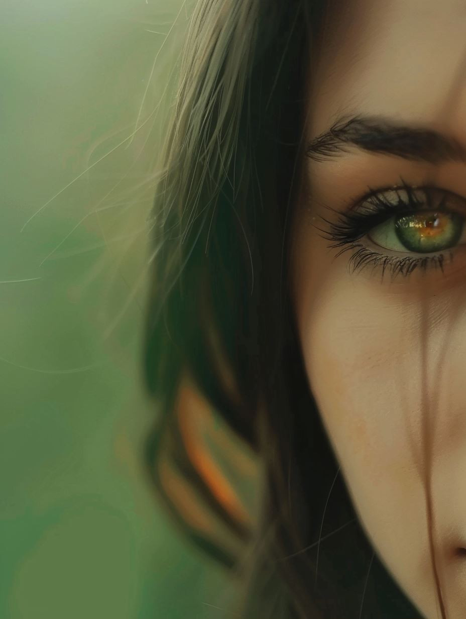 Ethereal Gaze in Soft Light