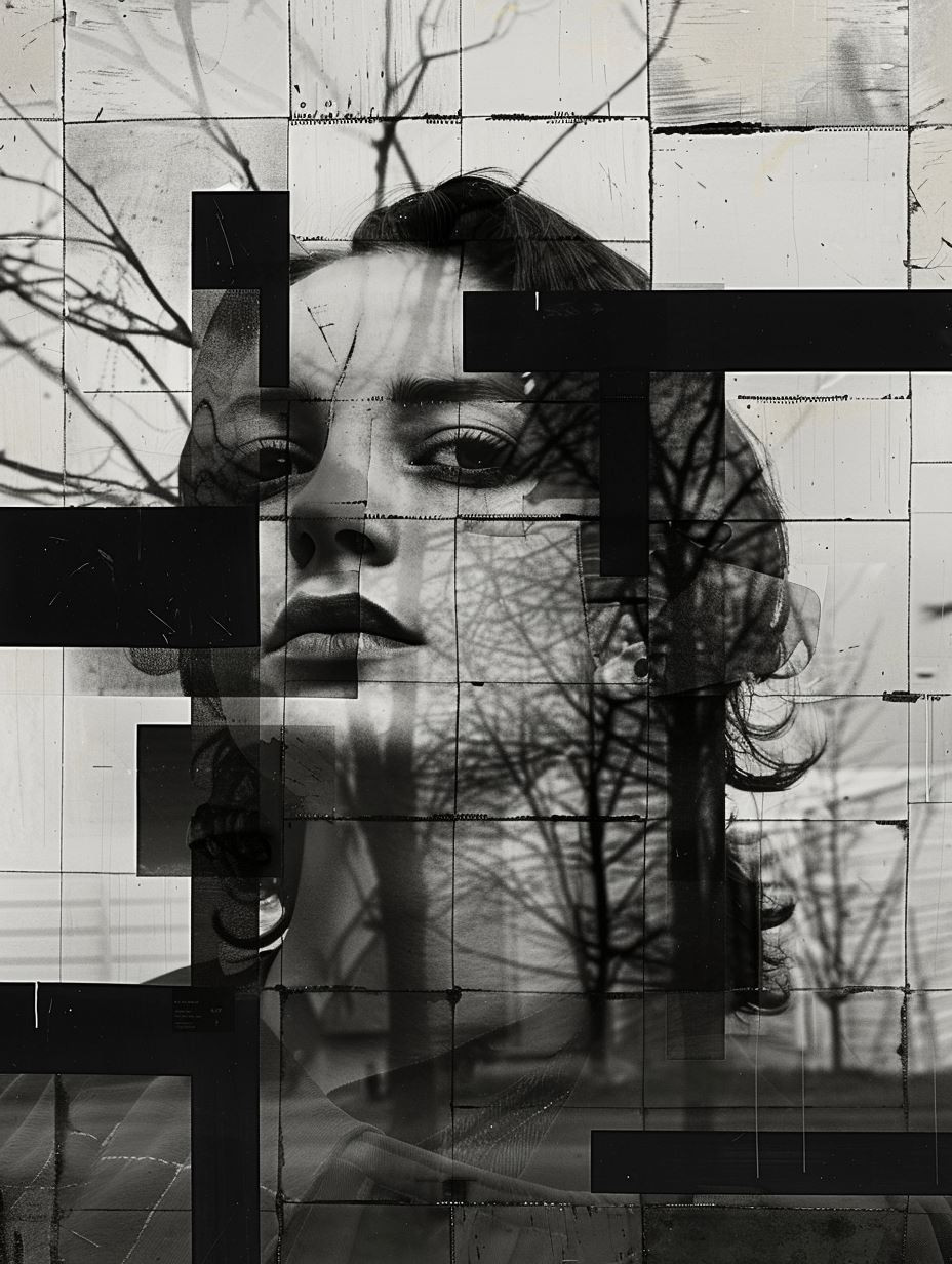 Fragmented Soul in Monochrome