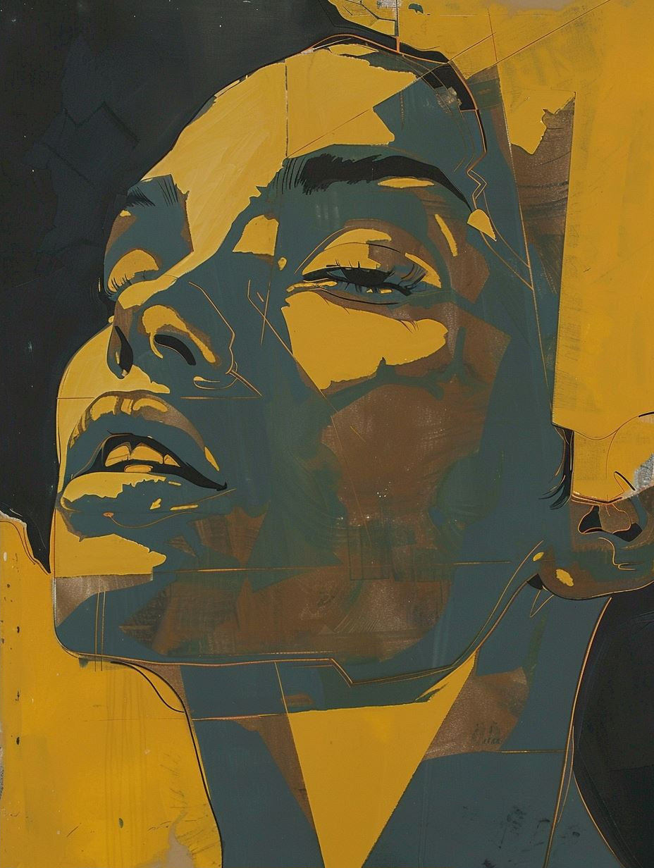 Golden Hour Geometric Portrait - Image 2