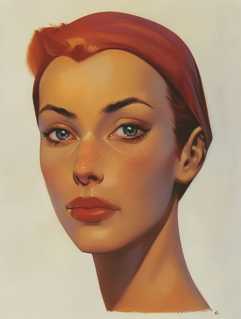 Classic Cinematic Oil Portrait