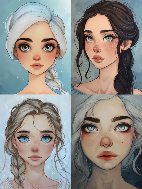 Ethereal Frost Maiden Portrait
