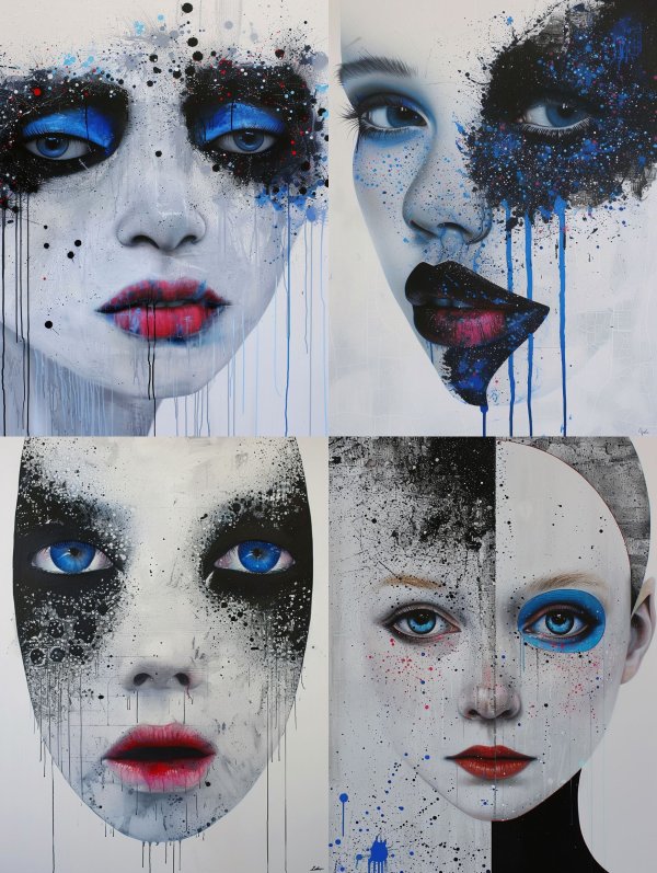 Abstract Azure Melancholy